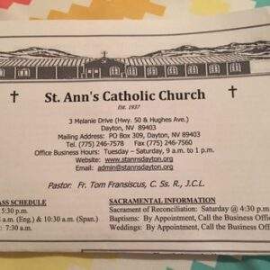 st ann catholic church dayton 89403